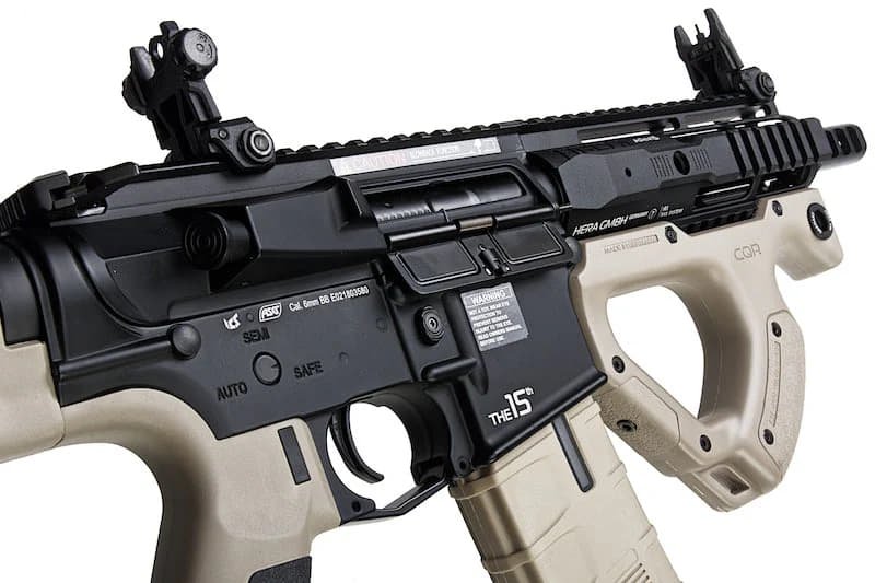 SUNG AIRSOFT ICS CQR M4 EBB RIFLE LICENSED BY ASG HERA ARMS TAN 3