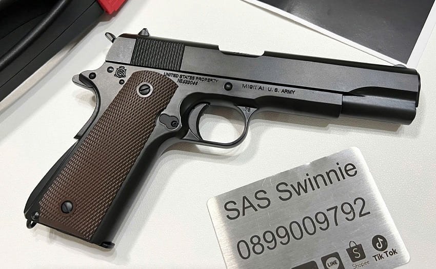 sung airsoft army armament t8 colt m1911 gbb black mau den gia re tphcm