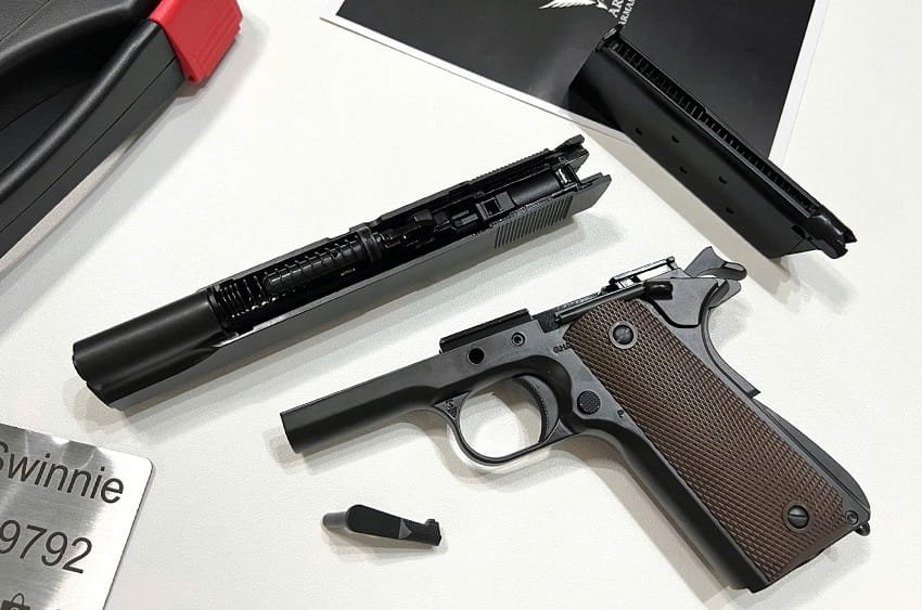 sung airsoft army armament t8 colt m1911 gbb black